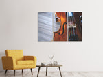 Leinwandbild 3-teilig Close up Violine