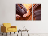 Leinwandbild 3-teilig Grossartiger Antelope Canyon