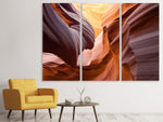 Leinwandbild 3-teilig Grossartiger Antelope Canyon