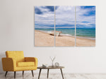 Leinwandbild 3-teilig Strand Parkplatz