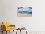 Leinwandbild 3-teilig Strand Parkplatz
