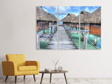 Leinwandbild 3-teilig Bora Bora