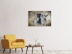 Leinwandbild 3-teilig Kitten Trio