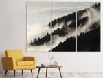 Leinwandbild 3-teilig Nebel in den Wälder