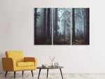 Leinwandbild 3-teilig Wald im Nebel