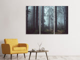 Leinwandbild 3-teilig Wald im Nebel