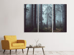 Leinwandbild 3-teilig Wald im Nebel