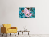 Leinwandbild 3-teilig Close up Blume