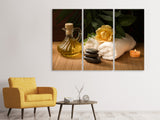 Leinwandbild 3-teilig Wellness Behandlung