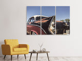 Leinwandbild 3-teilig Farbenfroher Oldtimer