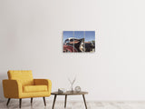 Leinwandbild 3-teilig Farbenfroher Oldtimer