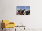 Leinwandbild 3-teilig Farbenfroher Oldtimer