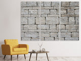 Leinwandbild 3-teilig Mauer Muster
