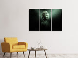 Leinwandbild 3-teilig Buddha im mystischen Licht