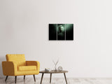 Leinwandbild 3-teilig Buddha im mystischen Licht