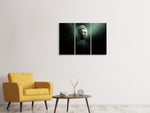 Leinwandbild 3-teilig Buddha im mystischen Licht