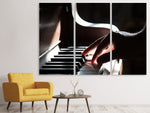 Leinwandbild 3-teilig Klavierspieler