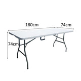 Klapptisch - 180 cm - 8 Personen - Kunststoff