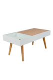 Kaffeetisch Valerie 110 Weiß / Natural