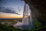 Fototapete Abendstimmung am Wasserfall