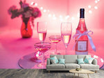 Fototapete Cheers in rosa-rot