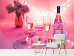 Fototapete Cheers in rosa-rot