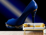 Fototapete Der blaue High Heel