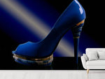 Fototapete Der blaue High Heel