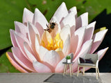Fototapete Die Biene auf der Seerose
