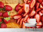 Fototapete Frische Erdbeeren