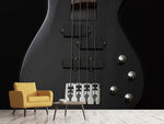 Fototapete Gitarre ganz in schwarz