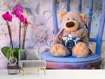 Fototapete Kamera Teddybär