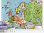 Fototapete Karte Europa