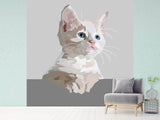 Fototapete Kunstwerk Katze