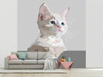 Fototapete Kunstwerk Katze