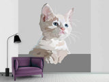 Fototapete Kunstwerk Katze