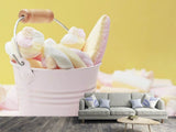 Fototapete Marshmallow im Eimer
