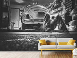 Fototapete Oldtimer Reparatur
