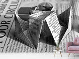 Fototapete Origami Zeitung