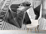 Fototapete Origami Zeitung