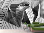 Fototapete Origami Zeitung
