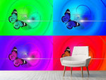 Fototapete Pop Art Bunte Schmetterling