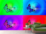 Fototapete Pop Art Bunte Schmetterling