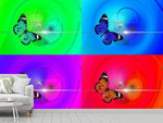 Fototapete Pop Art Bunte Schmetterling