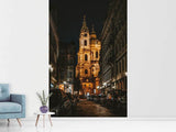 Fototapete Prag in der Nacht