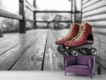 Fototapete Retro Rollschuhe