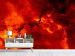 Fototapete Roter Sternenhimmel