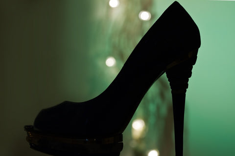 Fototapete Schwarzer High Heel