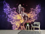 Fototapete Spiel mit dem Feuer