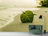 Fototapete Strand-Blatt